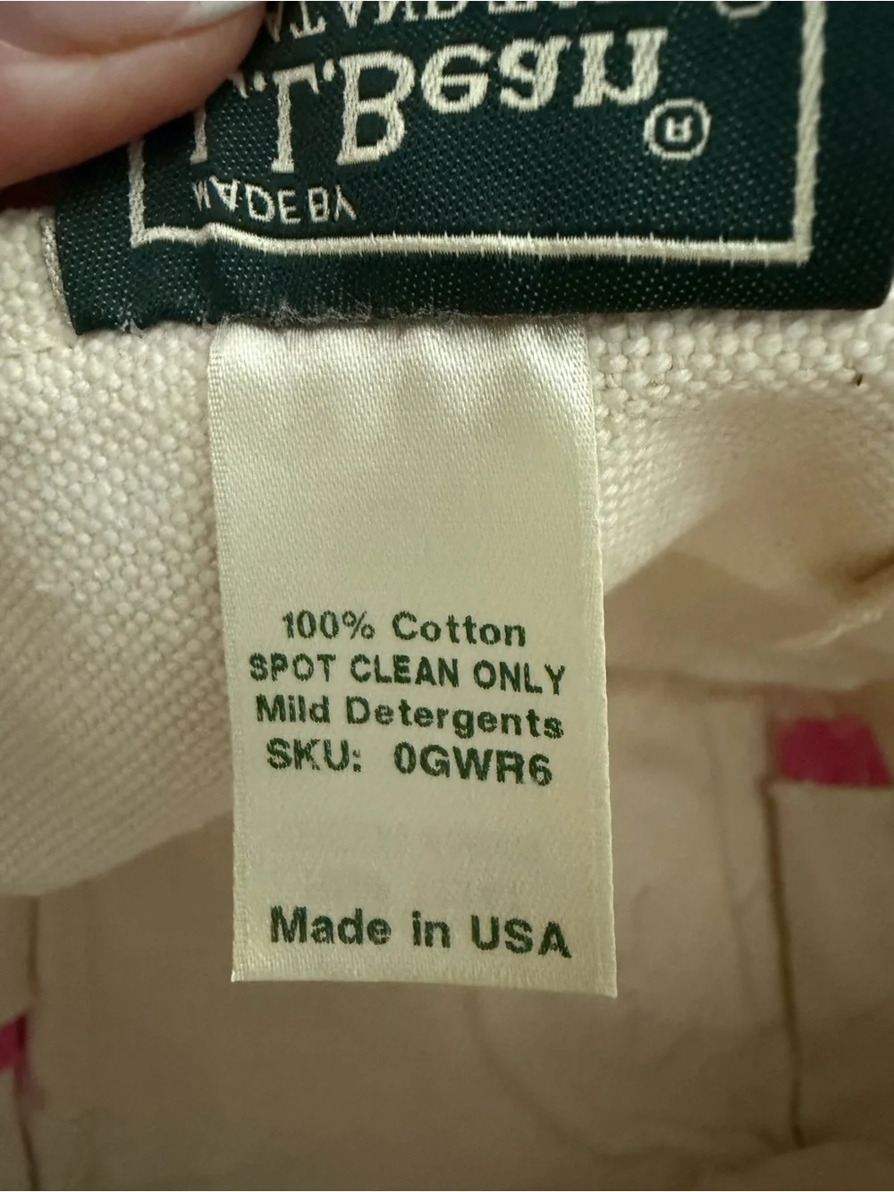 LL Bean Boat and Tote Bag w/ Dog & Maine Slogan Embroidery *Storage Clean Out!* - Picture 12 of 15
